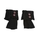 Polainas De Inverno Femininas De Tricô Para Botas, Térmicas, Curtas, De Crochê