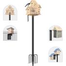 Pole Feeder Pole Ottsuls de 92 polegadas com placa de madeira e base de 5 pinos