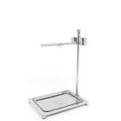 Poleiro / Comedouro de aço inoxidável para pássaros de estimação papagaio calopsita 72 x 38,5 x 50
