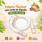 Poleiro Flexível com corda de Algodão. 100cm de corda. Play Psitas. Poleiro Flexível com corda de Algodão. 100cm de corda. Play Psitas.