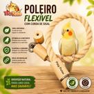 Poleiro Flexível com corda de Sisal Play Psitas. 60cm de corda. Poleiro Flexível com corda de Sisal Play Psitas. 60cm de corda.