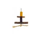 Poleiro morapet natural com corda caculinha para aves Poleiro morapet natural com corda caculinha para aves