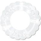 Poli Redondo 38CM Laço Branco Pacote com 50 Unidades