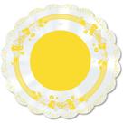 Poli Redondo 68CM Laço Amarelo - Pacote com 50