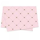 Poli Sujinho Decorado 49X69CM Heart Rosa Quartz Pacote com 50