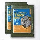 Poli Tarp GUARD SHIELD, verde impermeável, 3 x 4 m, de médio porte, 7 mil