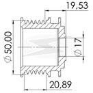 POLIA ALTERNADOR para GOL G5 ALTERNADOR BOSCH POLIA ALTERNADOR para GOL G5 ALTERNADOR BOSCH
