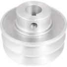Polia Alumínio 2 Canais Perfil A 80mm com Furo 19mm - Vonder