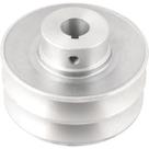 Polia Alumínio 2 Canais Perfil B 100mm com Furo 3/4" Vonder