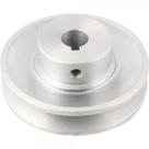 Polia de alumínio 1 canal perfil A 90 mm com furo de 5/8" 15,9 mm VONDER