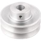 Polia de Alumínio 2 Canais, Perfil A, 90 mm com Furo de 3/4" - 19,1 mm, Vonder