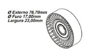 Polia Do Tensor Correia Alternador Fiat Stilo 1.8 8v C/ Ar - 1178