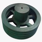 Polia em Ferro Fundido 250mm Pescoço Longo 4 Canais B Raiada Polia em Ferro Fundido 250mm Pescoço Longo 4 Canais B Raiada