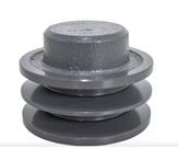 Polia Ferro Fundido 60mm com 2 Canais Perfil B - Mademil
