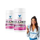 PoliVital Mulher com 20 Vitaminas e Minerais, Colágeno e Ácido Hialurônico - KIT 2 UNIDADES - 120 Cápsulas