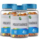 Polivitamínico de A a Z Completo Suplemento Alimentar com Vitaminas e Minerais - 3 potes
