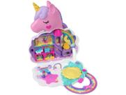 Polly Pocket Conjunto de Brinquedo Salao de Unicornio ARCO-IRIS Mattel HKV51