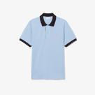 Polo Classic Fit com Acabamento Canelado Contrastante