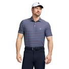 Polo de golfe IZOD Swingflex Elite de manga curta azul medieval