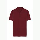 Polo Ellus Piquet Melange Easa Classic Masculina Bordô