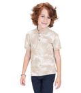 Polo Infantil Em Cotton Trick Nick Bege