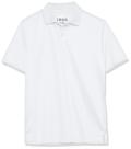 Polo IZOD para Niños Grandes, Uniforme Escolar, Rendimiento, Blanco, Talla 18-20