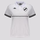 Polo Kappa Vasco Supporter Monochromatic Feminina Branca e Preta Polo Kappa Vasco Supporter Monochromatic Feminina Branca e Preta