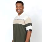 Polo Listrada Masculina Plus Size Vilejack Curta Grande Topp Polo Listrada Masculina Plus Size Vilejack Curta Grande Topp