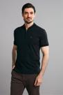 Polo Manga Curta com Zíper Básica Malha Slim Fit - Preto Polo Manga Curta com Zíper Básica Malha Slim Fit - Preto