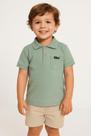 Polo Manga Curta Infantil Para Menino - VERDE