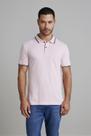 Polo Manga Curta Piquet Básica Slim Fit - Rosa