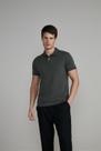Polo Manga Curta Premium Malha Slim Fit - Verde Escuro