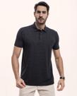 Polo Masculina Casual Botão Embutido Tecido Mescla Premium em PoliViscose Cratus