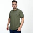 Polo Masculina Lisa Vilejack Algodao Detalhes Gola E Manga
