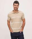 Polo Masculina Listrada Manga Curta MR-24023