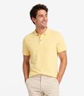 Polo Masculina Meia Malha Listrada Linho Diametro Amarelo