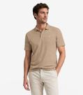 Polo Masculina Meia Malha Listrada Linho Diametro Marrom
