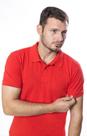 Polo Masculina Piquet Vermelho Tomate - CO2