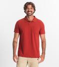 Polo Masculina Plus Size Pique Duplo Diametro Vermelho