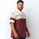 Polo Masculina Plus Size Vilejack Listrada Bordada Curta New Polo Masculina Plus Size Vilejack Listrada Bordada Curta New