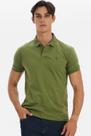 Polo Meia Malha Lisa Polo Wear Verde Escuro