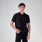 Polo Oficina Reserva Piquet Algodao Stretch Preto