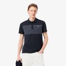 Polo Piqué Colour-Block Modelagem reta