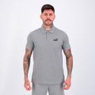 Polo Puma Essentials No. 1 Logo Pique Cinza