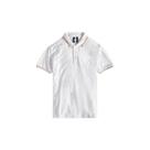 Polo reserva friso rajado branca