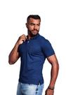 Polo Sallo Com Bolso Malha Azul