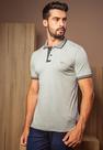 Polo Sallo Malha Poliviscose Cinza