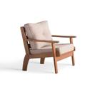 Poltrona 1 Lugar 86x74x80 Cm New Florença Marrom Nogueira Claro/Bege Poltrona 1 Lugar 86x74x80 Cm New Florença Marrom Nogueira Claro/Bege