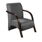 Poltrona 1 Lugar Sevilha Braço Pé Madeira Suede Grafite Poltrona 1 Lugar Sevilha Braço Pé Madeira Suede Grafite