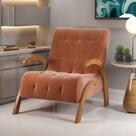 Poltrona 65cm Veludo Bari Viero Móveis Poltrona 65cm Veludo Bari Viero Móveis